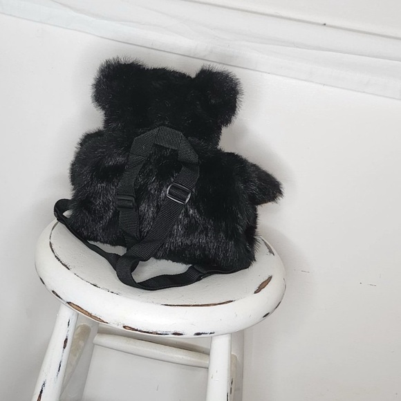 The Bearington Collection Back Pack Black Teddy 19” Bag Cute Fun RARE EU… - Picture 2 of 7